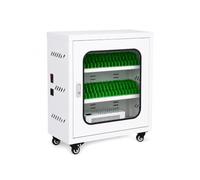 Mobile Device Storage Cabinet 40 Slots,USB Charging Locker with Lockable Door,Galvanized Steel Phone Organizer for Business,Library,Centralized Device Charging Solution(White,40 Slots)