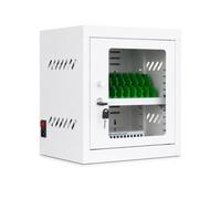 Mobile Device Storage Cabinet 40 Slots,USB Charging Locker with Lockable Door,Galvanized Steel Phone Organizer for Business,Library,Centralized Device Charging Solution(White,12 Slots)