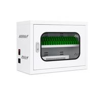Mobile Device Storage Cabinet 40 Slots,USB Charging Locker with Lockable Door,Galvanized Steel Phone Organizer for Business,Library,Centralized Device Charging Solution(White,20 Slots)