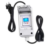 Mobile Digital Electricity Meter 230 V for Socket, Ammeter with Reset, IP65 Waterproof Housing, Rubber Hose Cable, Portable for Motorhomes, Electric Vehicles, Smart Meter & Socket Electricity Meter