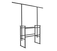 Mobile DJ Stand with Lighting Bar by Gear4music