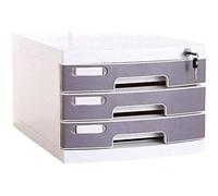 Mobile Document nizer - Plastic Office File Cabinet with Multiple Drawers & Lock 2/3/4 Layer Desktop Storage for Receipts Papers & Supplies - Ideal for Home/Office Use