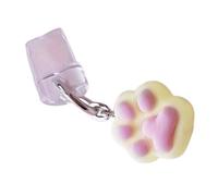 Mobile Dust Plug, Charging Port Dust Plug | Cat Paw Shaped Charging Port Socket, Color Plug Charm For Jewelry Making, Se référer au descriptif, Resin, Refer to description