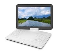 Mobile DVD HD Portable CD Player Video Player Large Screen Rotatable Portable Easy To Use(White)