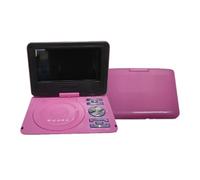 Mobile DVD Player, 7.8 inch Portable DVD Player HD Large Screen Support Games And FM Radio high resolution(Pink)