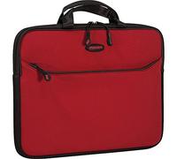 Mobile Edge Crimson Red SlipSuit, Cushioned EVA Laptop Sleeve w/Handle, 15.6 Inch to 16 Inch Screens, Large Zippered Exterior Pocket, Water-Resistant, MESS6-16