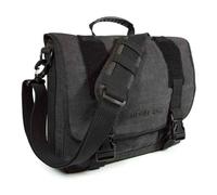 Mobile Edge Laptop/Tablet 14.1" Ultrabook or 15" MacBook Eco-Friendly Messenger Bag, Cotton Canvas, Charcoal for Men, Women, Business, Student MEUME5 Ash
