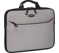 Mobile Edge Silver SlipSuit, Cushioned EVA Laptop Sleeve w/Handle, 15.6 Inch to 16 Inch Screens, Large Zippered Exterior Pocket, Water-Resistant, MESS2-16