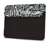 Mobile Edge Sumo Graffiti Sleeve - 15 "15.6" Laptop Case - Black Case, Black (Black, Bag, 39.6 cm (15.6 "), Black)