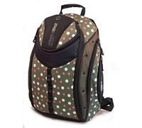Mobile Edge Women's Express Laptop Backpack 16 Inch PC, 17 Inch Mac Black Eco-Friendly, Green Dots MEBPE9D