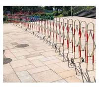 Mobile Expandable Traffic Barrier with Wheels - 1.5 x 2m Durable Portable Safety Fence for Industrial Use, Crowd Control & Event Management Solutions.