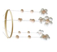 Mobile Felt Flower Bed Bells Mobile Crib Jewelry Creative Pendant Toy Felt Wind Chimes Nursery Decorations Gift Nursery Decors for Infant Bedroom Hanging