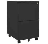 Vidaxl Mobile File Cabinet Light Grey 39X45X67 Cm Steel