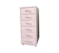 Mobile File Cabinet, Pink Office - Sturdy Steel Storage Drawers, 41x28x69 cm - Modern Solution for Home/Office nization, Document Storage