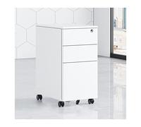 Mobile File Cabinet with Lock - 3-Drawer Steel Storage for Organized Office Spaces