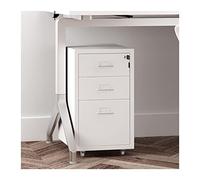 Mobile Filing Cabinet 3Drawer Lockable File Storage for Home Office Rolling Under Desk Organizer for Legal/Letter/A4 DocumentsSecure & Convenient Solution