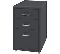 Mobile Filing Cabinet with 3 Drawers and Lock - Vertical Storage for Home and Office - Secure Document Storage Solution for Enhanced Organization and Safety