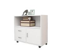 Mobile Filing Cabinet with Thick Back Rolling Printer Storage Unit Office Drawer nizer White Multi Functional Cabinet for Documents and Supplies