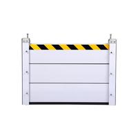 Mobile Flood Protection Barrier Door,Aluminum Alloy Flood Defence Barrier on Doors,Flood Protection Water Deflector for Garage/Basement/Front Door/Driveway (130×120CM)