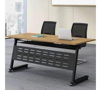 Mobile Folding Conference Table Flip Top Office Meeting & Training Table - Space-Saving Solution for Dynamic Workspaces Portable & Versatile Design Ideal for Offices & Events