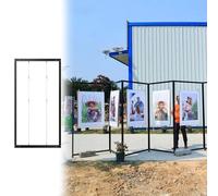 Mobile Folding Display Rack with Hook & Wire Rope for Art Shows and Commercial Trade Marketing