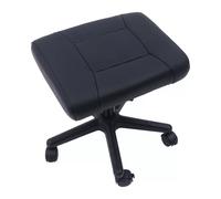 Mobile Footrest with Wheels, Height Adjustable Rolling Leg Rest, Computer Desk Stool with Thick Padding for Home Office Desk Foot Rack