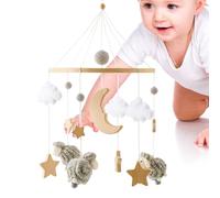 Mobile for Cradle for Children, Decorative Hanging for Moses Basket - Portable Musical Boho Style for Boys and Girls from 0 to 3 Years Old Decoration for Prams