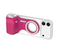 Mobile for gimbal Assistant ABS Build Portable Design Mobile(Magenta) | Magnetic attachment, built-in fill light, steady shots, compact 14x3x6cm, ABS material
