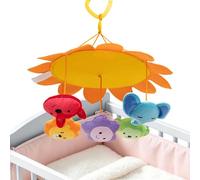 - Mobile for the Cot, Plush Ornament for Sensory Development, Children's Bed Mobile with Bell, Suitable for Bath, Bedroom, Car Trips, Living Room, Wall, Girls and
