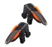 Mobile Game Finger Controller Six-Finger Trigger Button Set for Phone Gaming, Physical Plastic Gamepad Accessory Compatible Smartphones and Tablets, Online Shooter Game Trigger