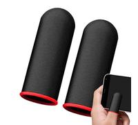 Mobile Game Finger Sleeve - Finger Cover for Mobile Games | 2 Breathable Carbon Fiber Finger Sleeves, Lightweight Finger Sleeves to Improve Your