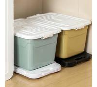 Mobile hand push flatbed truck with ABS and silent wheels designed for smooth and quiet movement of kitchen electrical devices (black)