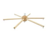 Mobile Hanger for Crib, Natural Wooden DIY Mobile Kit, Bell Wind Chimes Hanger for Baby Home Wall Hanging BalconyHanger
