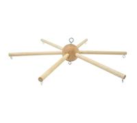 Mobile Hanger for Crib, Six-Legged Wind Chimes Wooden Mobile Hanger, for Baby Bedroom Ceiling Mobiles Toy Decoration Newborn