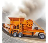 Mobile Hard Rock Crusher - Portable Jaw Crushing Machine for Stone, Concrete & Asphalt | On-Site Construction Waste Crusher with Heavy-Duty Chassis