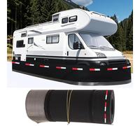Mobile Home Skirting RV Skirting, Wind Snow Proof No Drill Easy Installation All Season Protective Cover for Travel Trailer, 5th Wheel Camper, Mesh Panel Thickened Underbelly Storage 36m/118ft Black