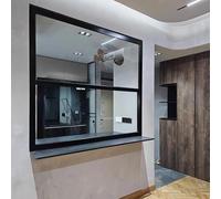 Mobile Home Windows Replacement, Vertical Sliding Windows with Screen, White Aluminum Ventilation Window, Sliding Shed & Basement Window for Bathroom Shower, Utility Room and Chicken(Black,50X70CM)