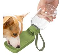 Mobile Hydration Station, Cat and Dog Travel Canteen, 10 x 3 Inches Handed Valve, Filtered Drinking Cup, Durable Reservoir with Modern Decor, Beach Bottle for RV Trips