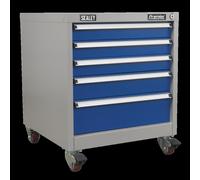 Mobile Industrial Cabinet 5 Drawer