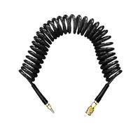 Mobile Inflation Hose, PU Coiled Air Line with Couplers for Pneumatic Setup, Equipment Care, Easy Storage Coiled Air Hose Recoil Pneumatic Line Couplers Compressor Hookup Garage Repair Pu