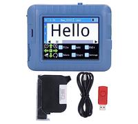 Mobile Inkjet Printer Handheld Printer Set 3.5in Color Screen Multi Language 12.7mm Printing Height Adjustable for Date Code Product Labeling Wood Clothing Paper Cardboard Boxes