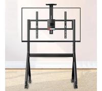 Mobile Interactive Whiteboard Stand with Adjustable Height and Locking Wheels for Classroom and Office Use