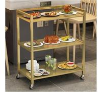 Mobile Kitchen Cart with Wheels, Multi-layer Storage Rack for Hot Pot Ingredients and Dish Organization