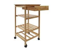 Mobile Kitchen Cart with Wine Rack Food Storage Trolley on Wheels for Dining Room & Salon Rolling Utility Cart with Shelves Modern Kitchen nization Solution