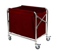 Mobile Kitchen Storage Trolley Cart with Folding Linen Basket Heavy-Duty Universal Brake Wheels Ideal for Hotel Laundry & Home nization