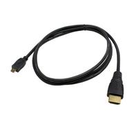Mobile-Laden HDMI Cable compatible with Panasonic Lumix DMC-TZ80, Ethernet, 19pol., Full HD 3D, Audio Return Channel, 1m