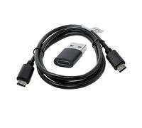 Mobile-Laden USB cable + adapter compatible with TCL 50 PRO NXTPAPER 5G, USB 3.0 for fast transfer, 1 meter, fast transfer and charging