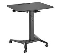 Mobile Laptop Desk Computer Sit Stand Adjustabble Height 76-109cm Home Office UK