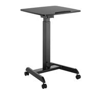 Mobile Laptop Table Height-Adjustable Rolling Stand-Up Desk Notebook