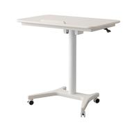 Mobile Lectern Podium Stand with Locking Wheels - Height & Angle Adjustable Portable Pulpit for Church Classroom Lectures & Events - Ideal for Churches & Presentations
